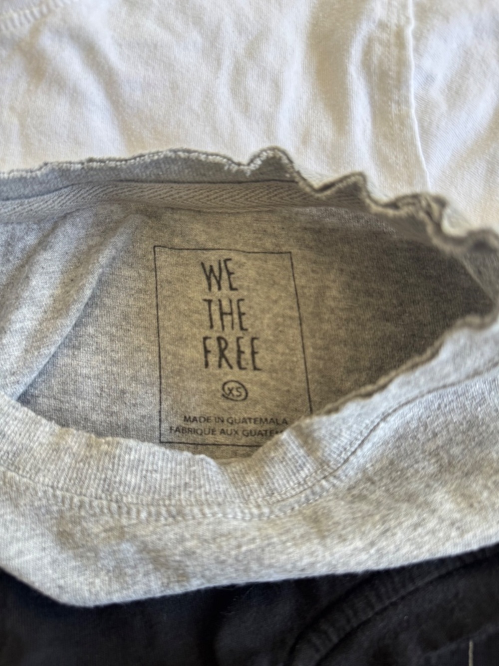 Free People We The Free Perfect Tee Bundle 3 Crop Tops Black Gray White - Picture 8 of 11
